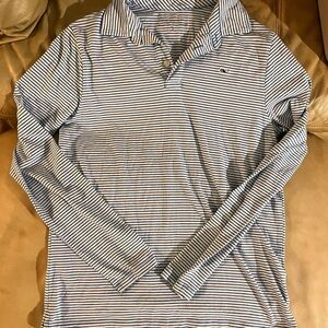 Vineyard Vines Blue and White Casual Button Down Shirt